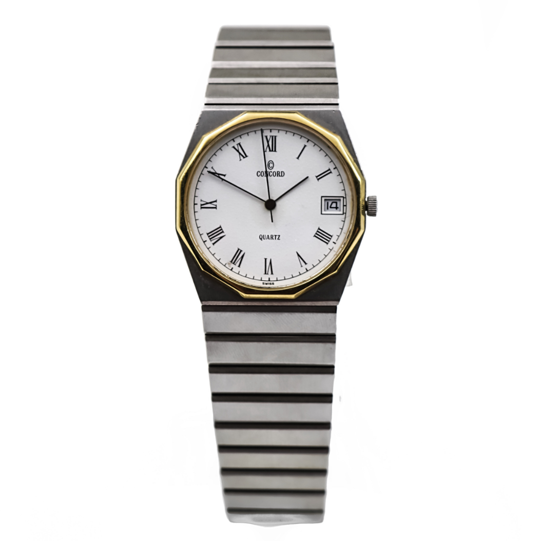 CONCORD QUARTZ MARINER SG. Steel and 18k Gold mens luxury watch