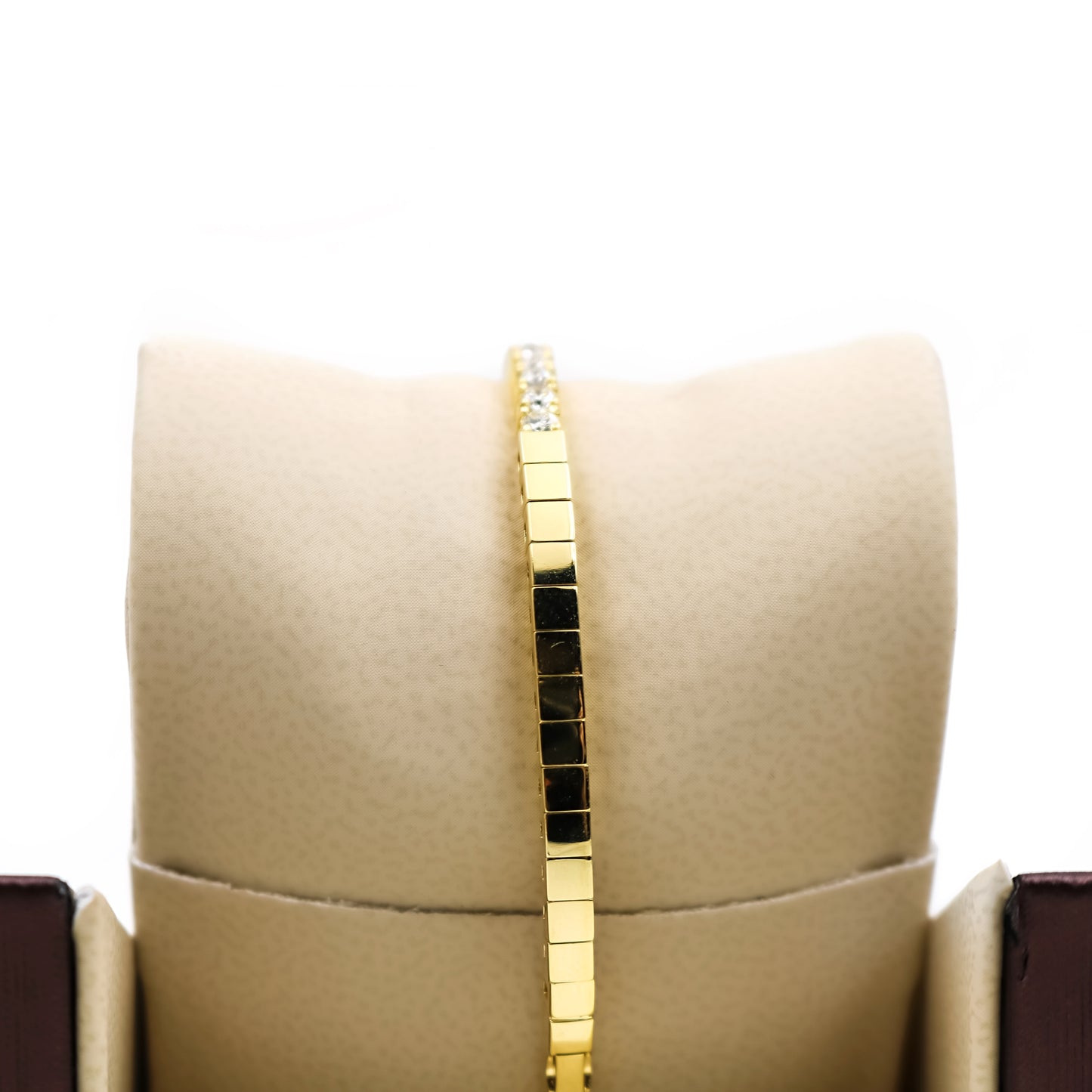 14k yellow Gold Diamond Bangle