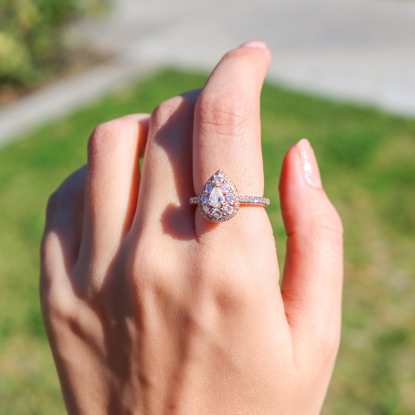 Pear Shape Engagement Ring