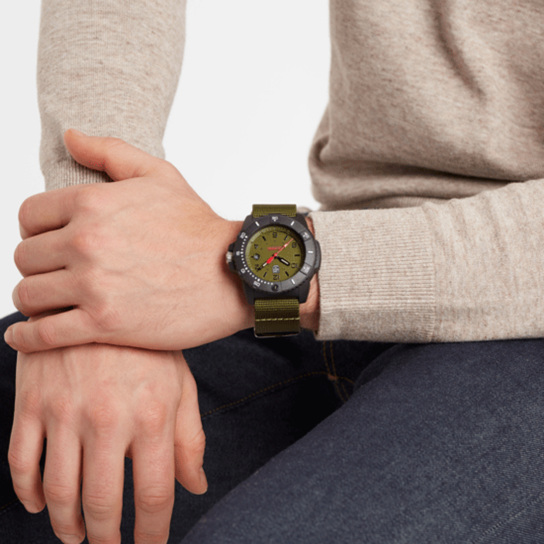 Luminox Navy SEAL Date Magnifier Green Watch