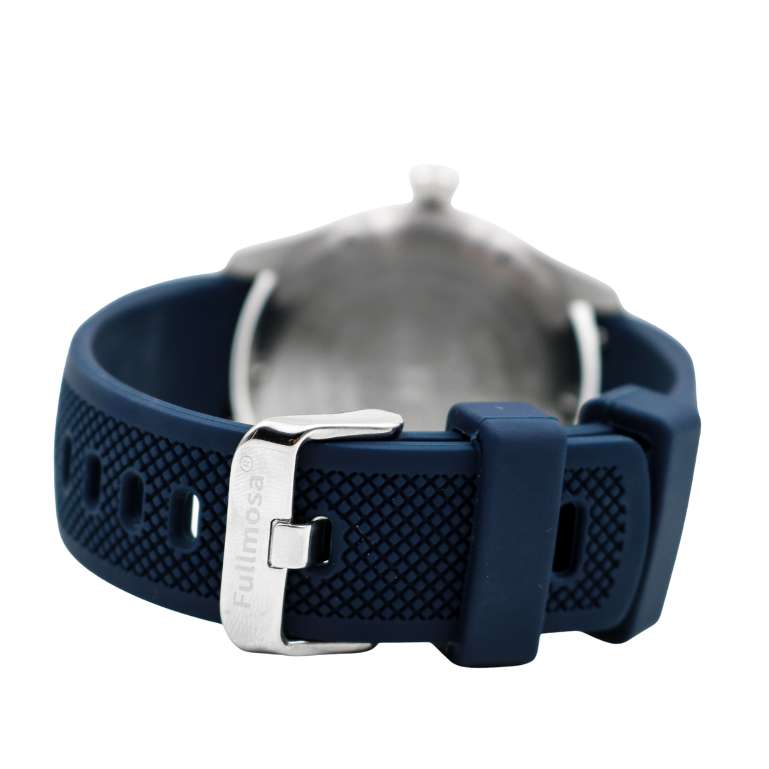 Longines Spirit Zulu Time GMT 42 mm – Blue Dial on Blue Rubber Strap (Ref. L3.812.4.93)