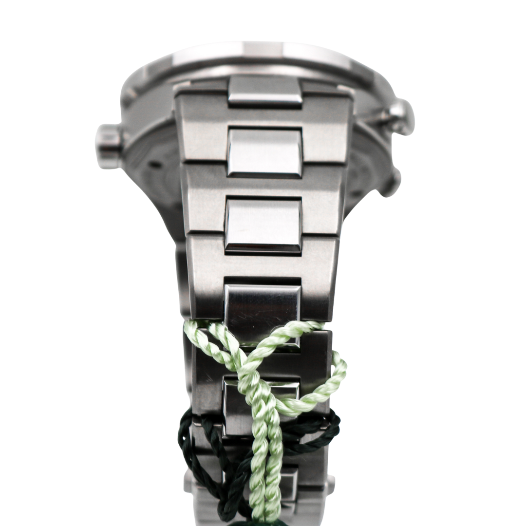 Top view of bracelet on Ball Engineer III Maverick GMT watch