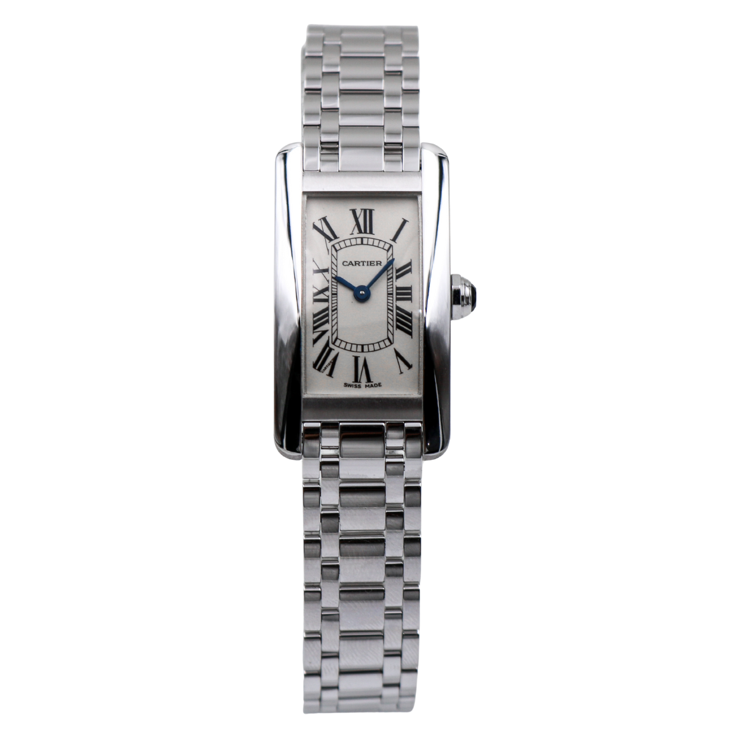 Cartier Ballon Bleu Small 18K White Gold watch, front view