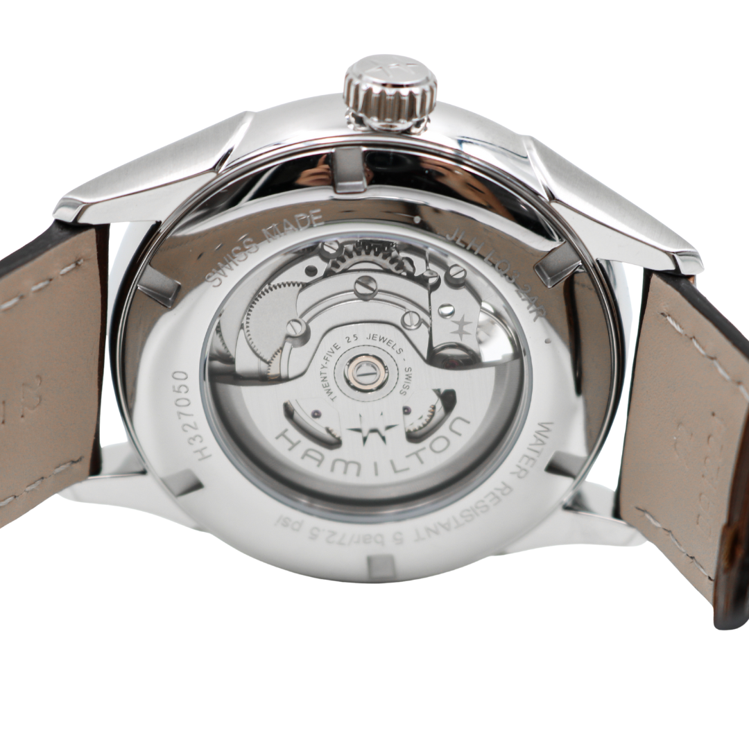 Hamilton Jazzmaster Open Heart 42 mm Green Dial Leather Watch – Ref. H32705560