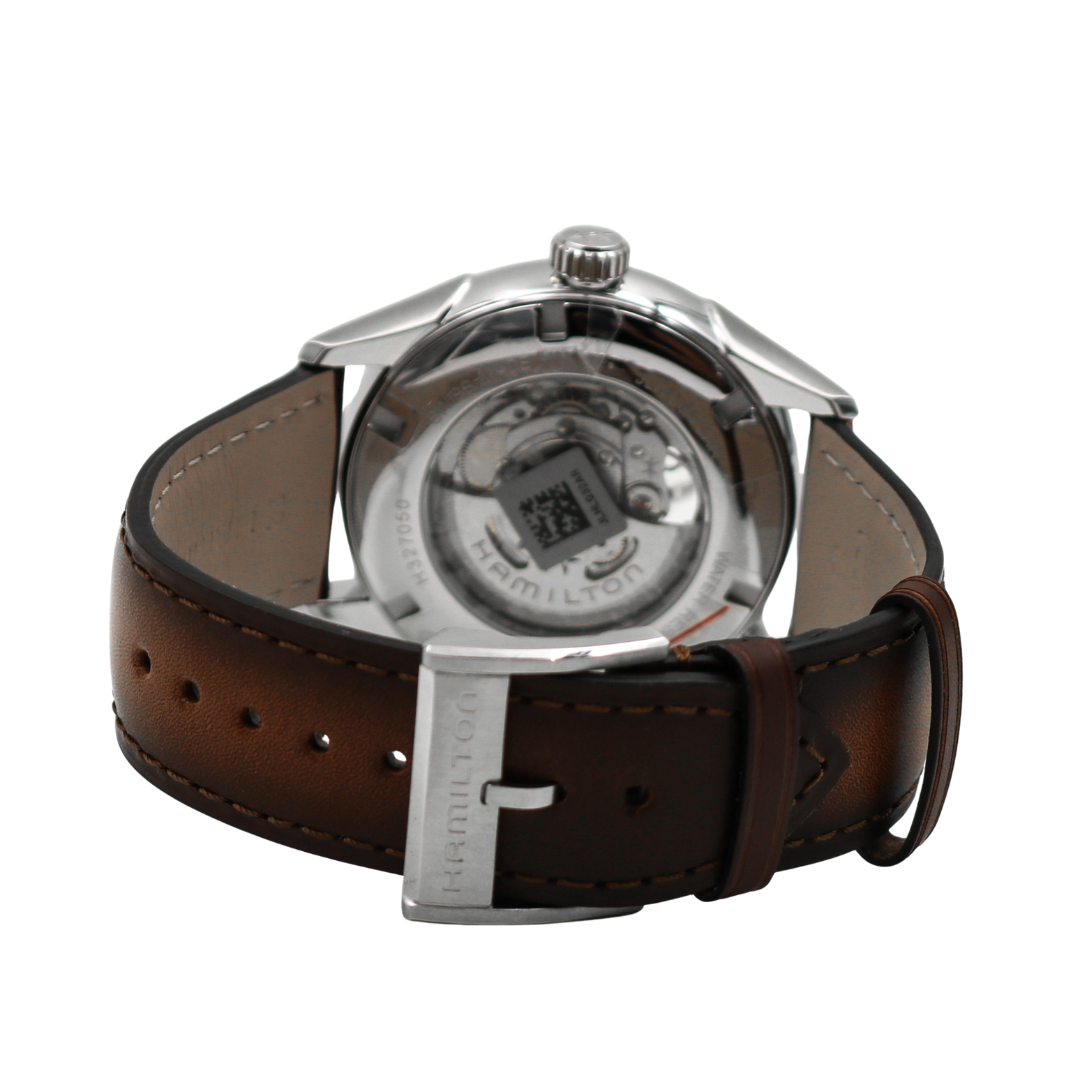 Hamilton Jazzmaster Open Heart 42 mm Green Dial Leather Watch – Ref. H32705560
