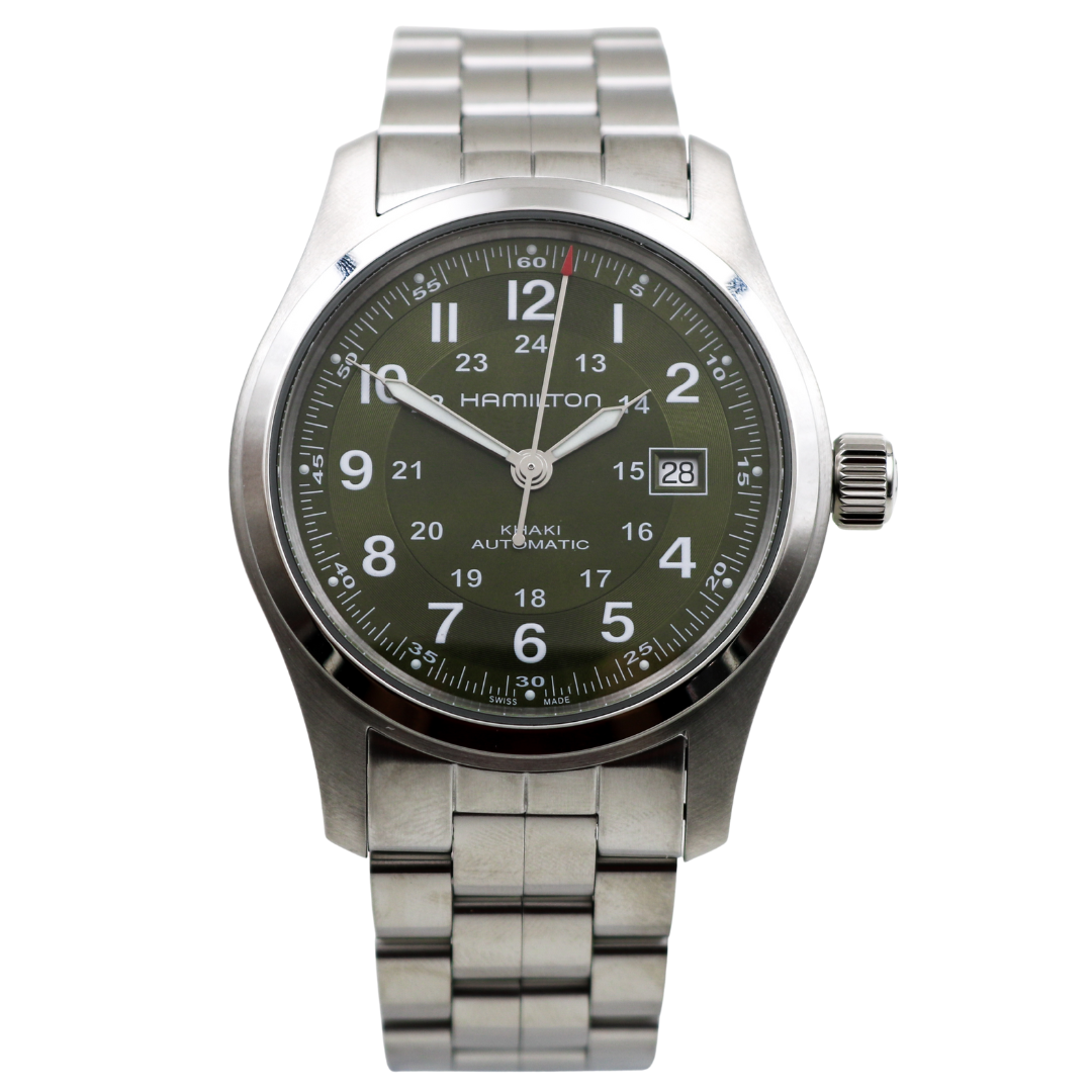 Hamilton Khaki Field Automatic 42 mm Green Dial Watch – Ref. H70605160