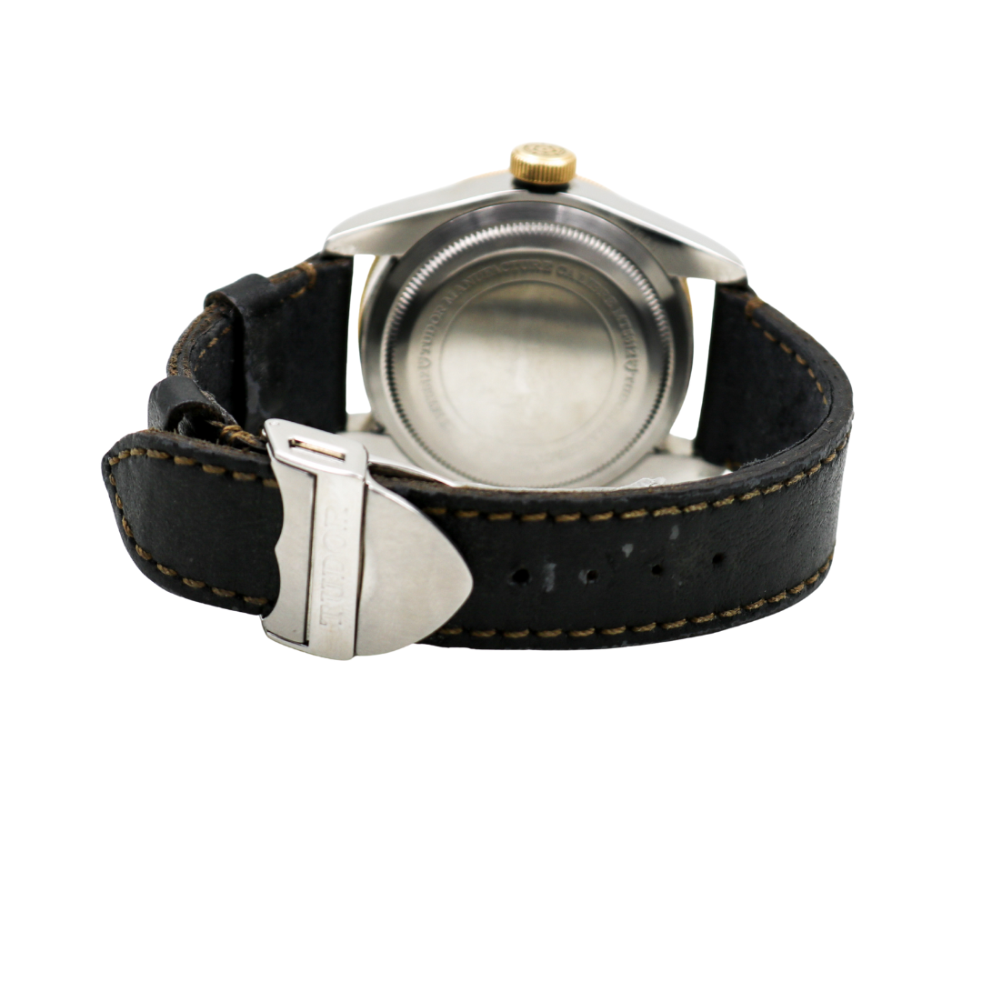 Tudor Black Bay 41mm Black Dial watch, clasp closed