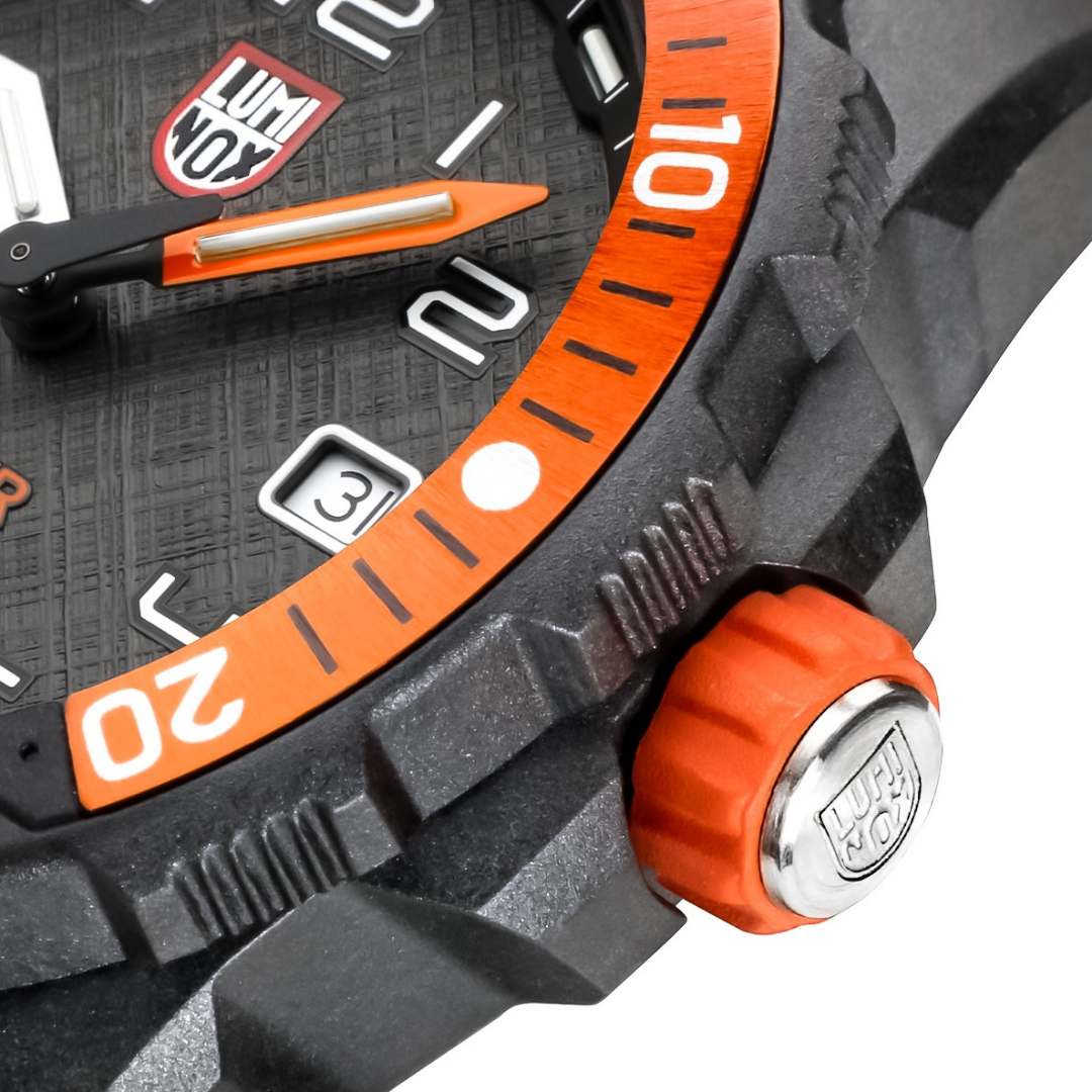 Luminox Bear Grylls Survival SEA. WatchWorks. Orange sports and divers watch