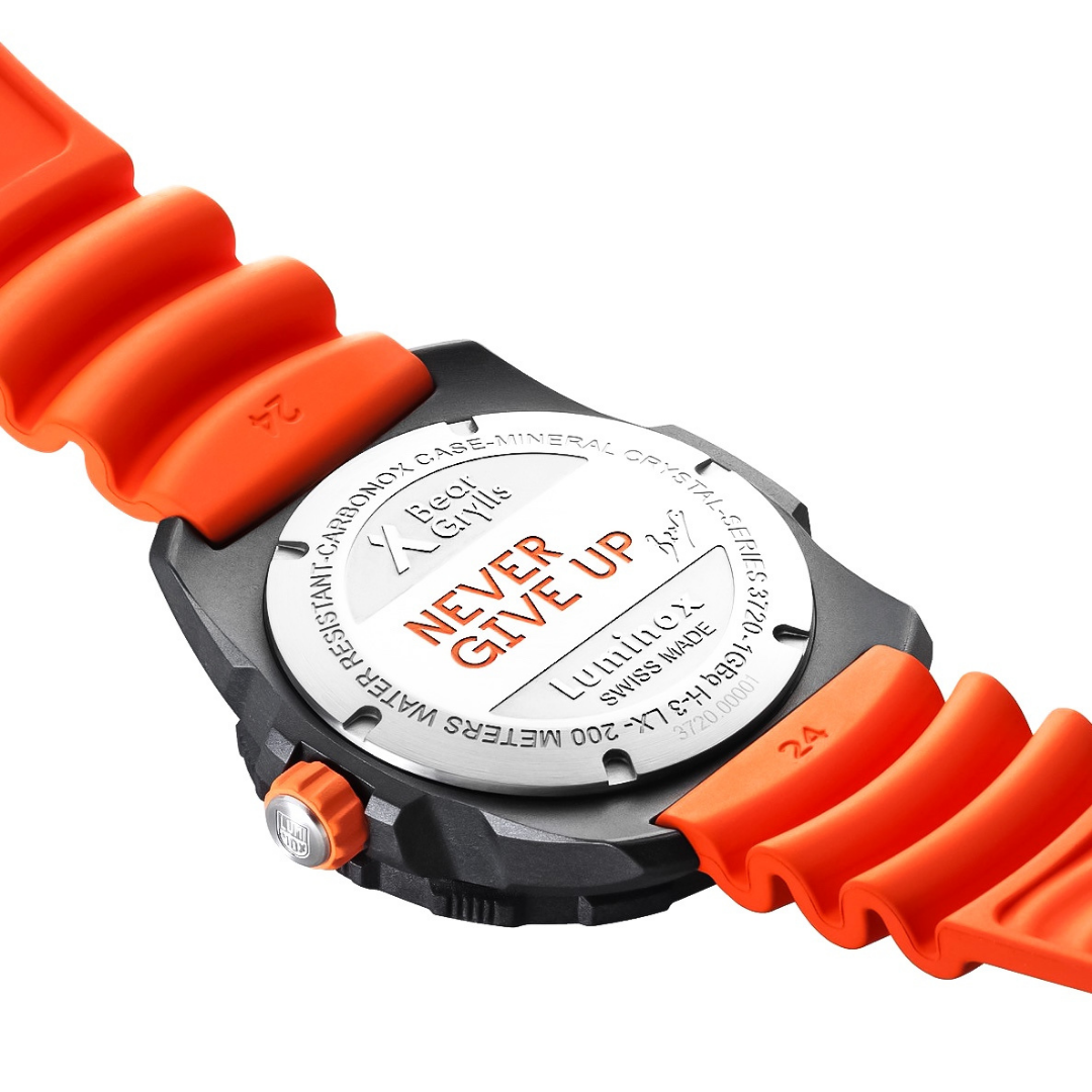 Luminox Bear Grylls Survival SEA. WatchWorks. Orange sports and divers watch