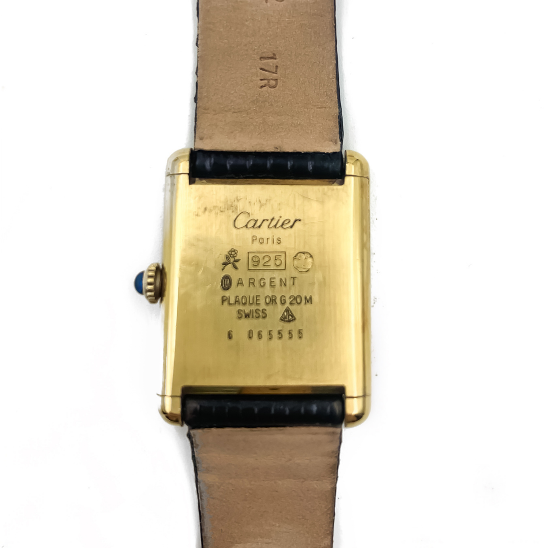 Cartier Must De Watch, Tank Vermeil - Vintage