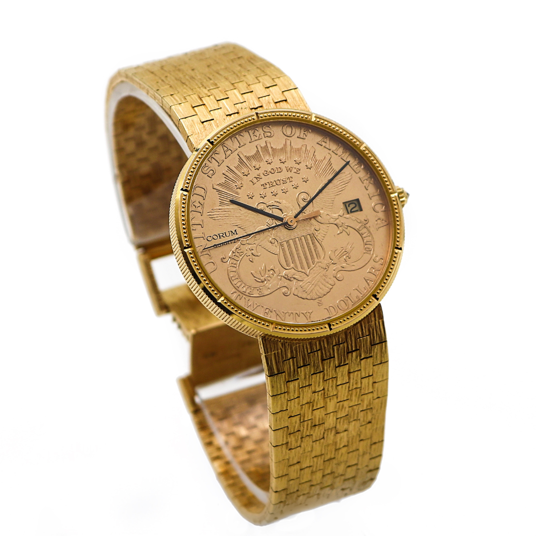 Corum 18K Gold Double Eagle 20 US Dollar Watch