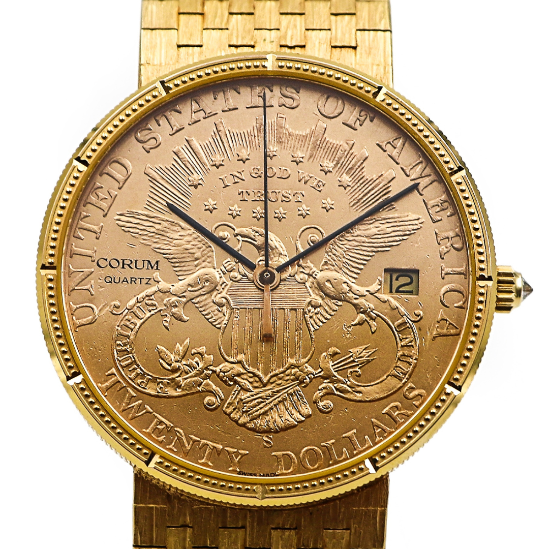 Corum 18K Gold Double Eagle 20 US Dollar Watch