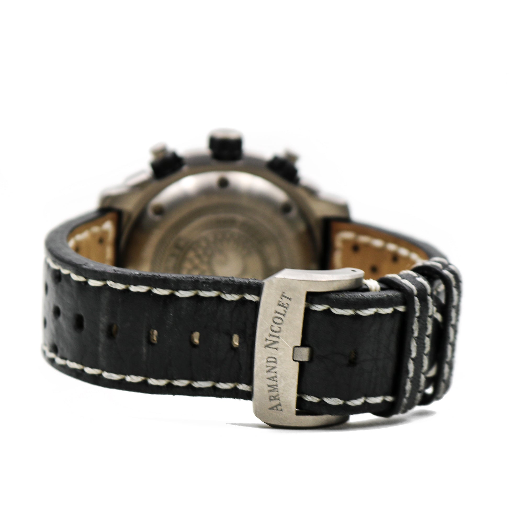 Armand Nicolet Chronograph Complete Calendar rare mens watch
