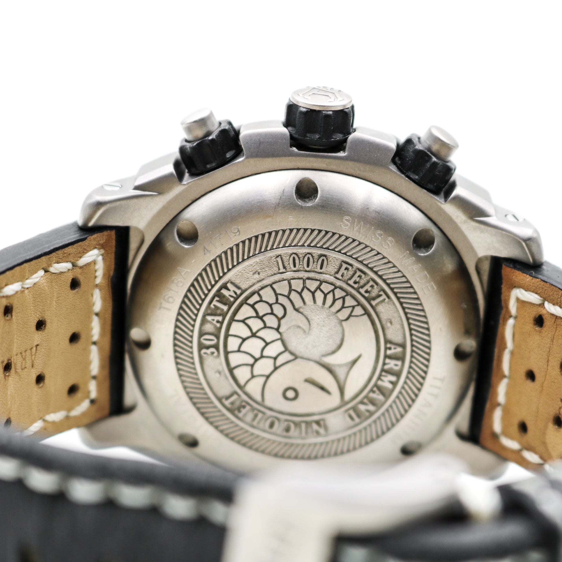 Armand Nicolet Chronograph Complete Calendar rare mens watch