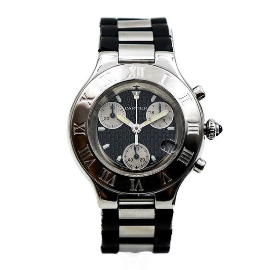 Cartier Must 21 Chronoscaph mens watch
