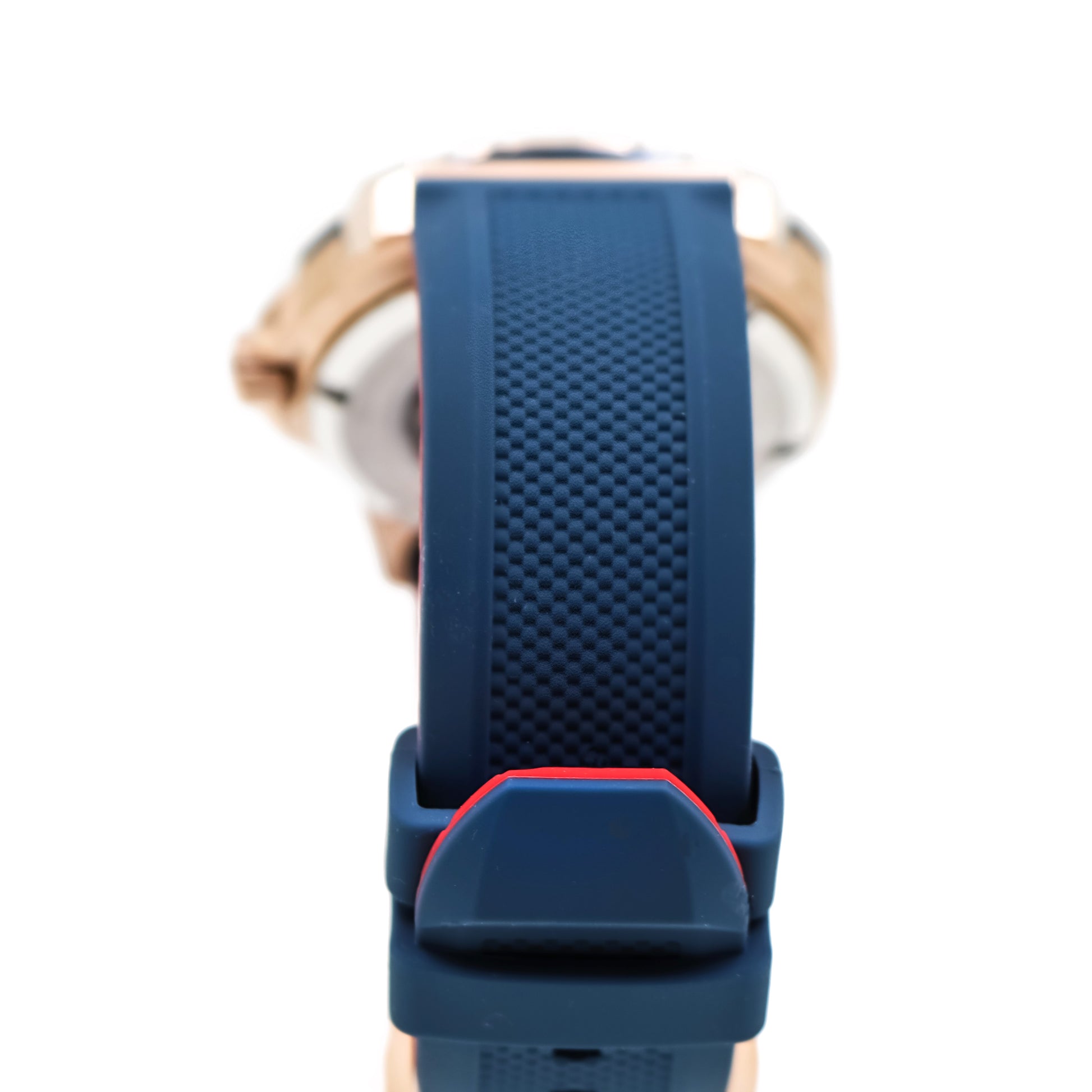 Bulova Marine Star Rose gold Blue Silicone mens sports watch