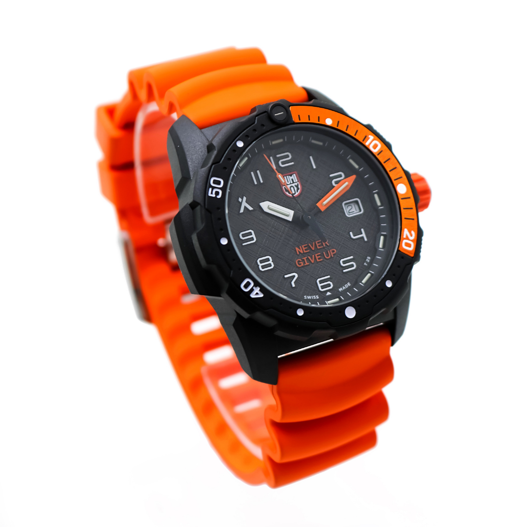 Luminox Bear Grylls Survival SEA. WatchWorks. Orange sports and divers watch