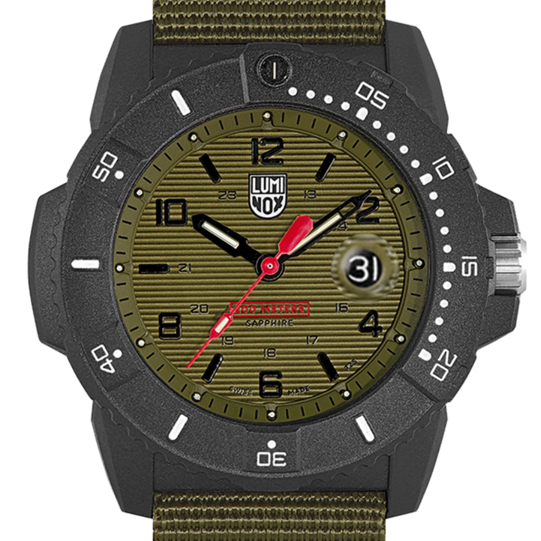 Luminox Navy SEAL Date Magnifier Green Watch
