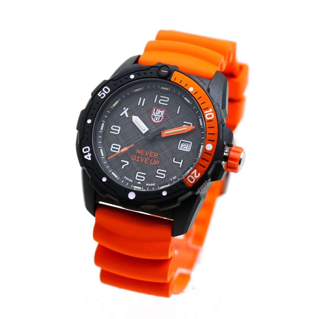 Luminox Bear Grylls Survival SEA. WatchWorks. Orange sports and divers watch