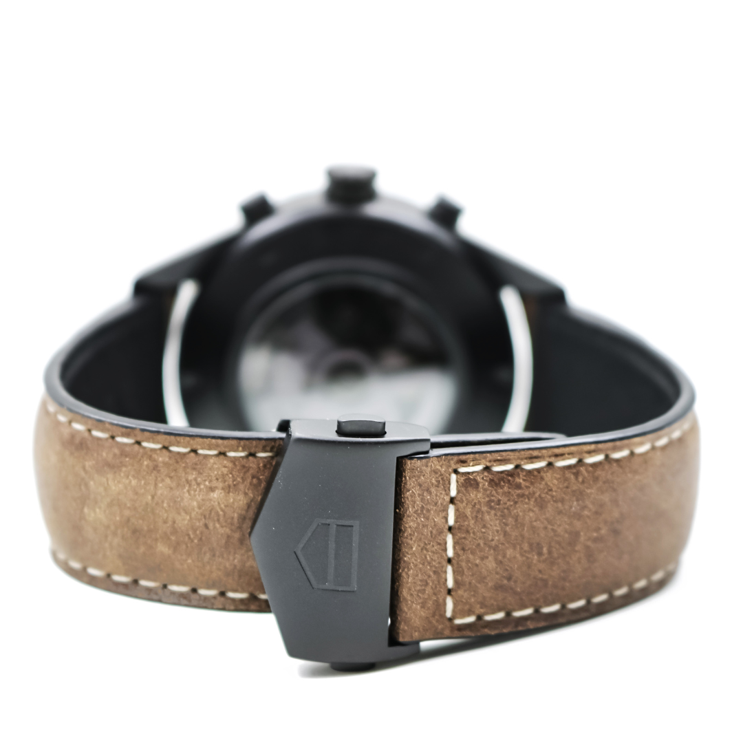 Tag Heuer Carrera Brown Leather Calfskin Chronograph